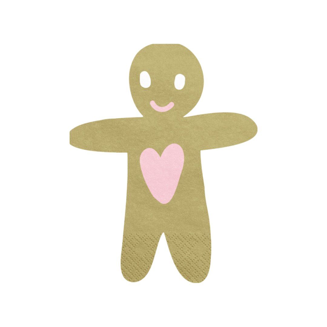 Cute Gingerbread Man Napkins