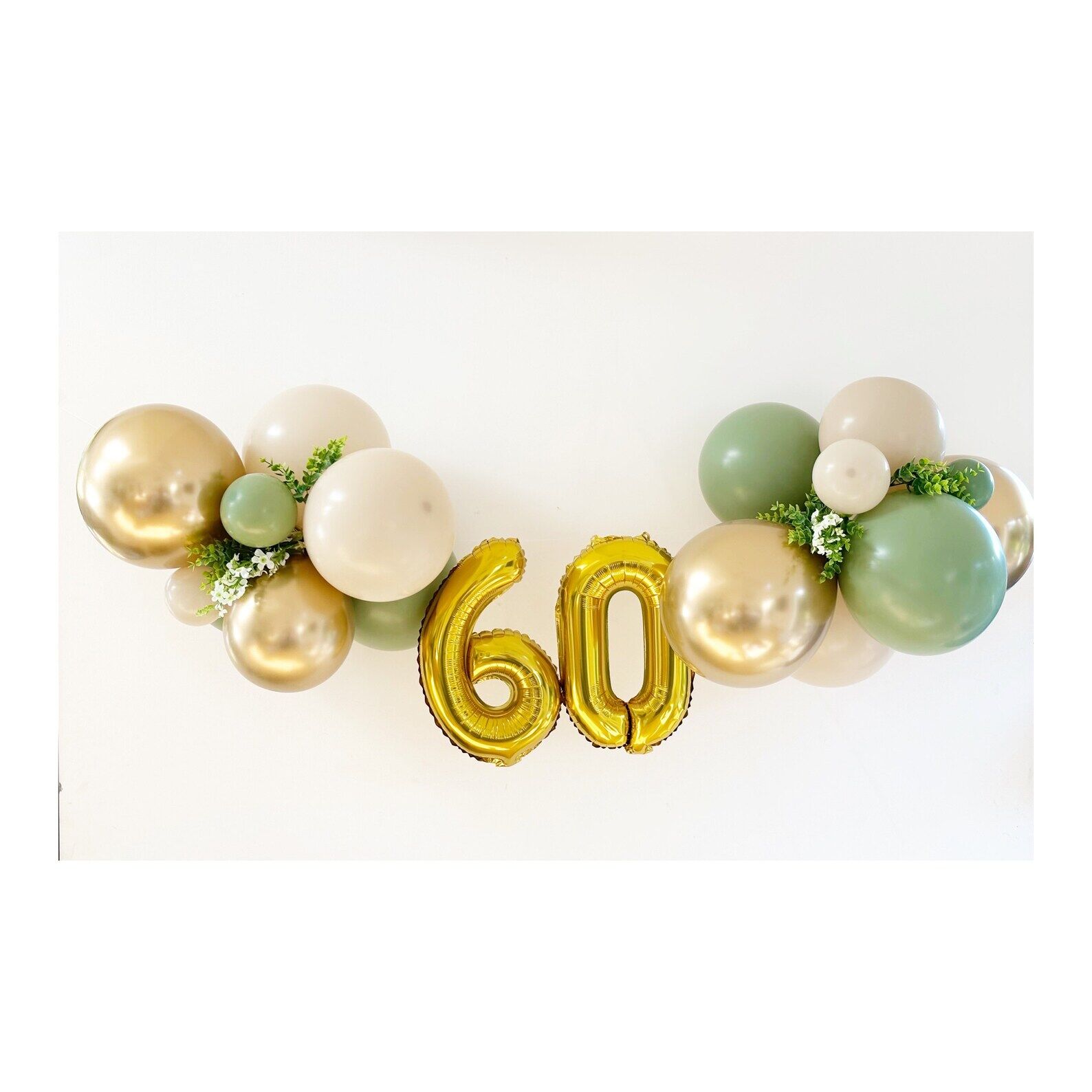 Any Number Sage Green Balloon Bunting