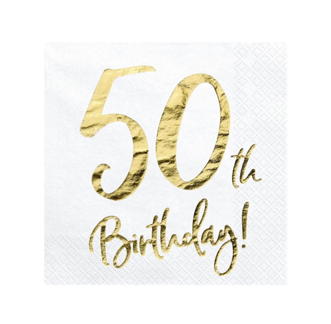 50th Birthday Napkins