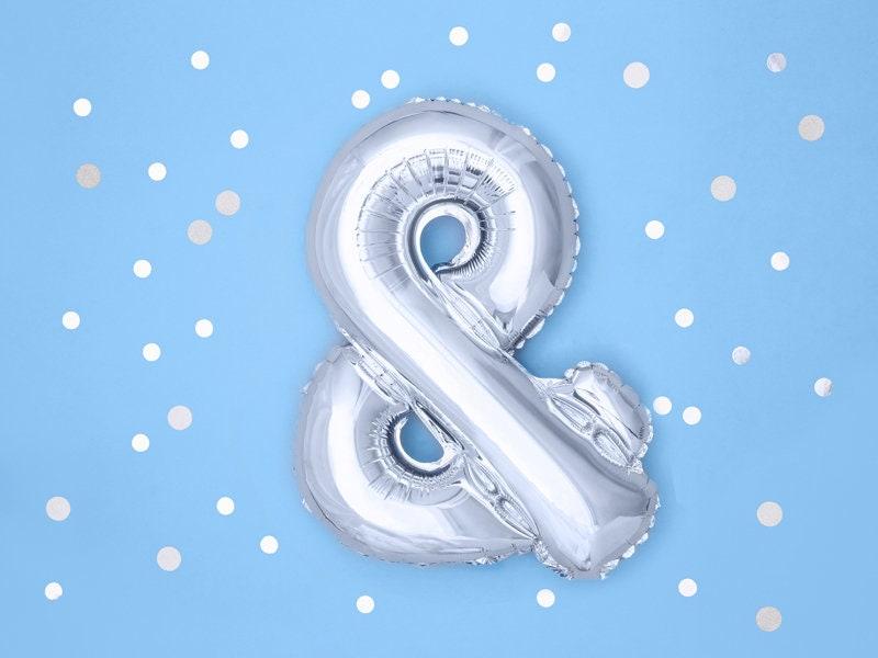 Silver Balloon Letters Balloon & Letter