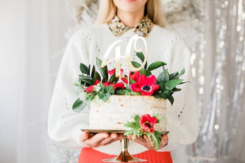 '40th' Birthday Cake Topper