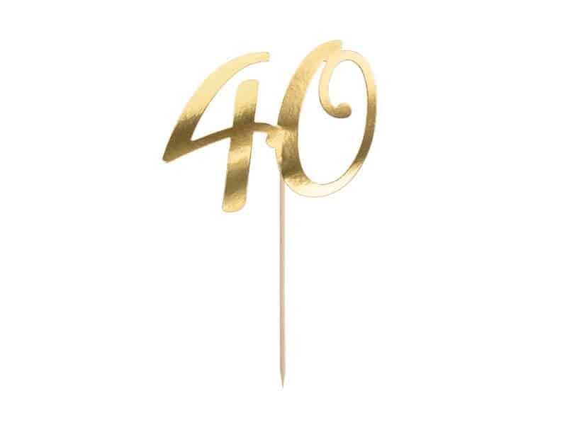 '40th' Birthday Cake Topper