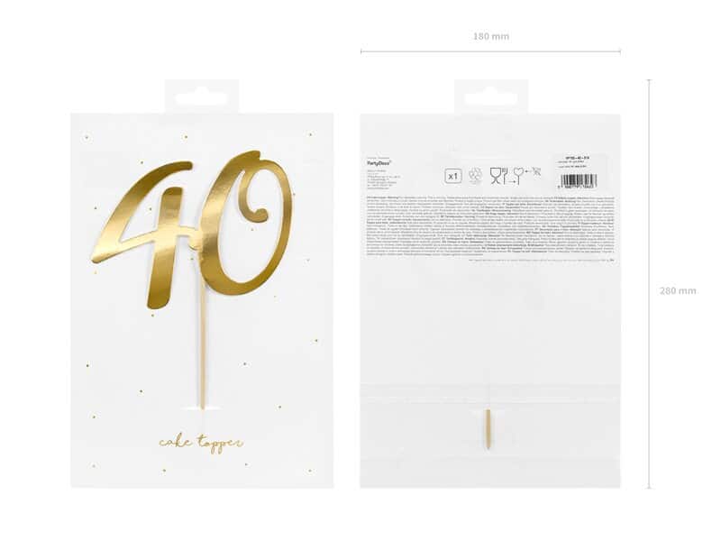 '40th' Birthday Cake Topper