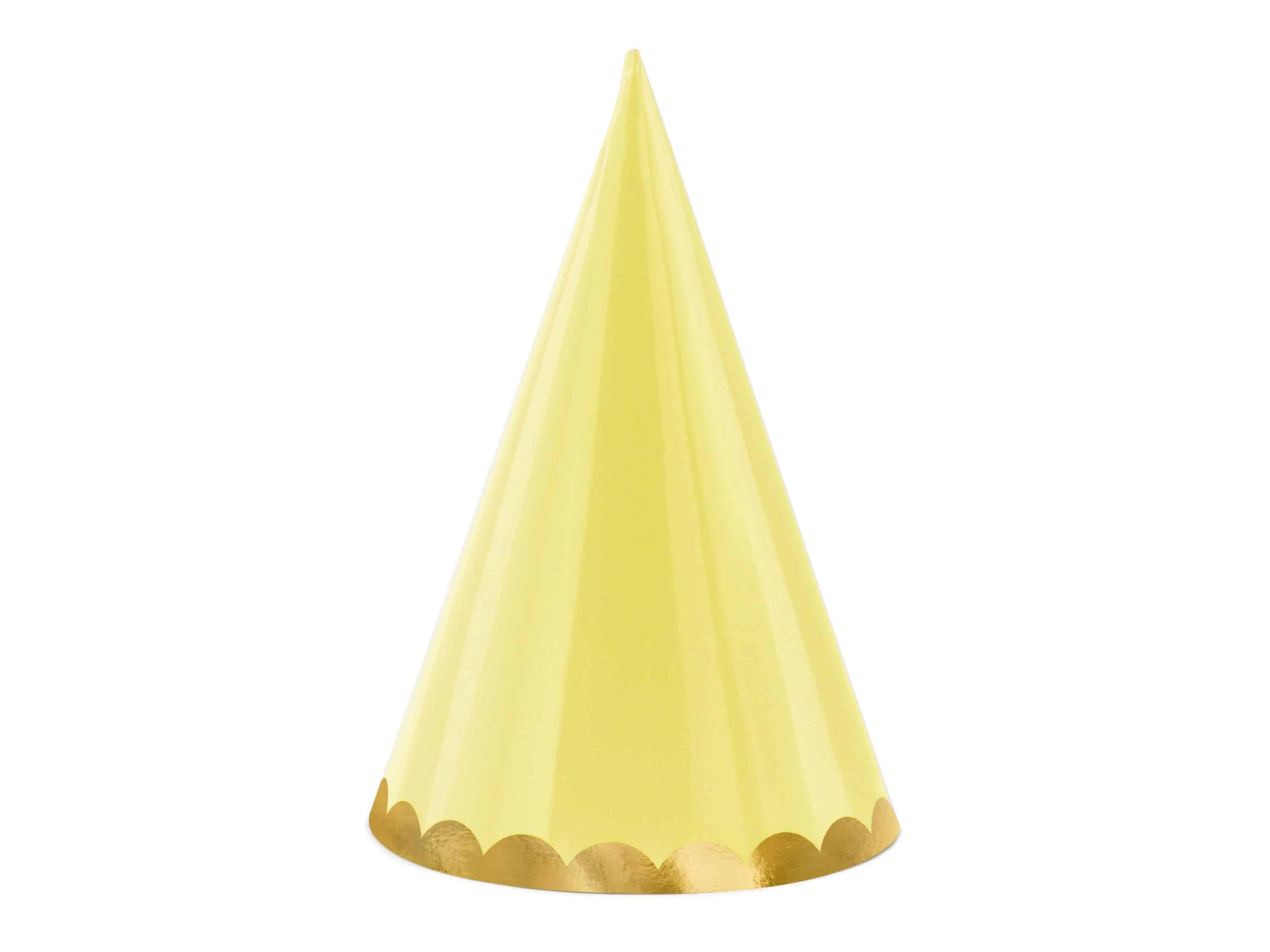 Pastel Party Hats Yellow Pastel Party Hats