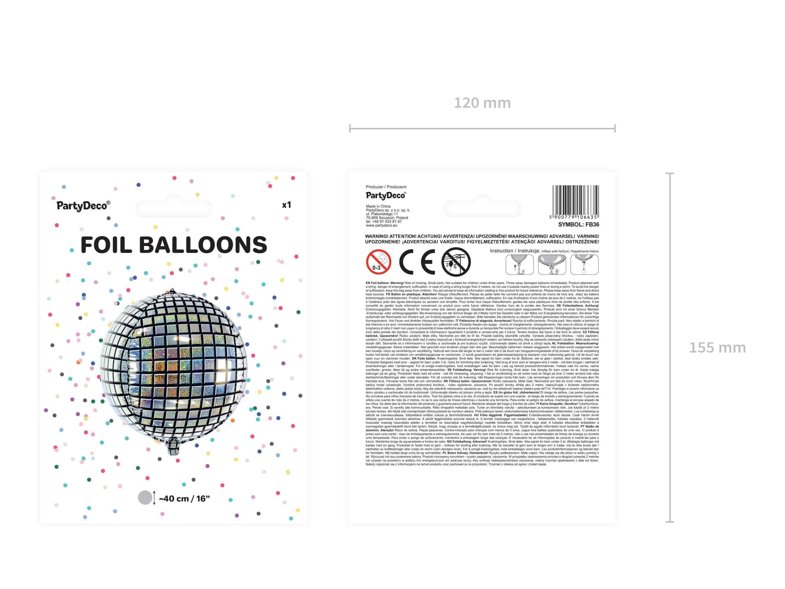 Disco Ball Foil Balloon Disco Ball Foil Balloon