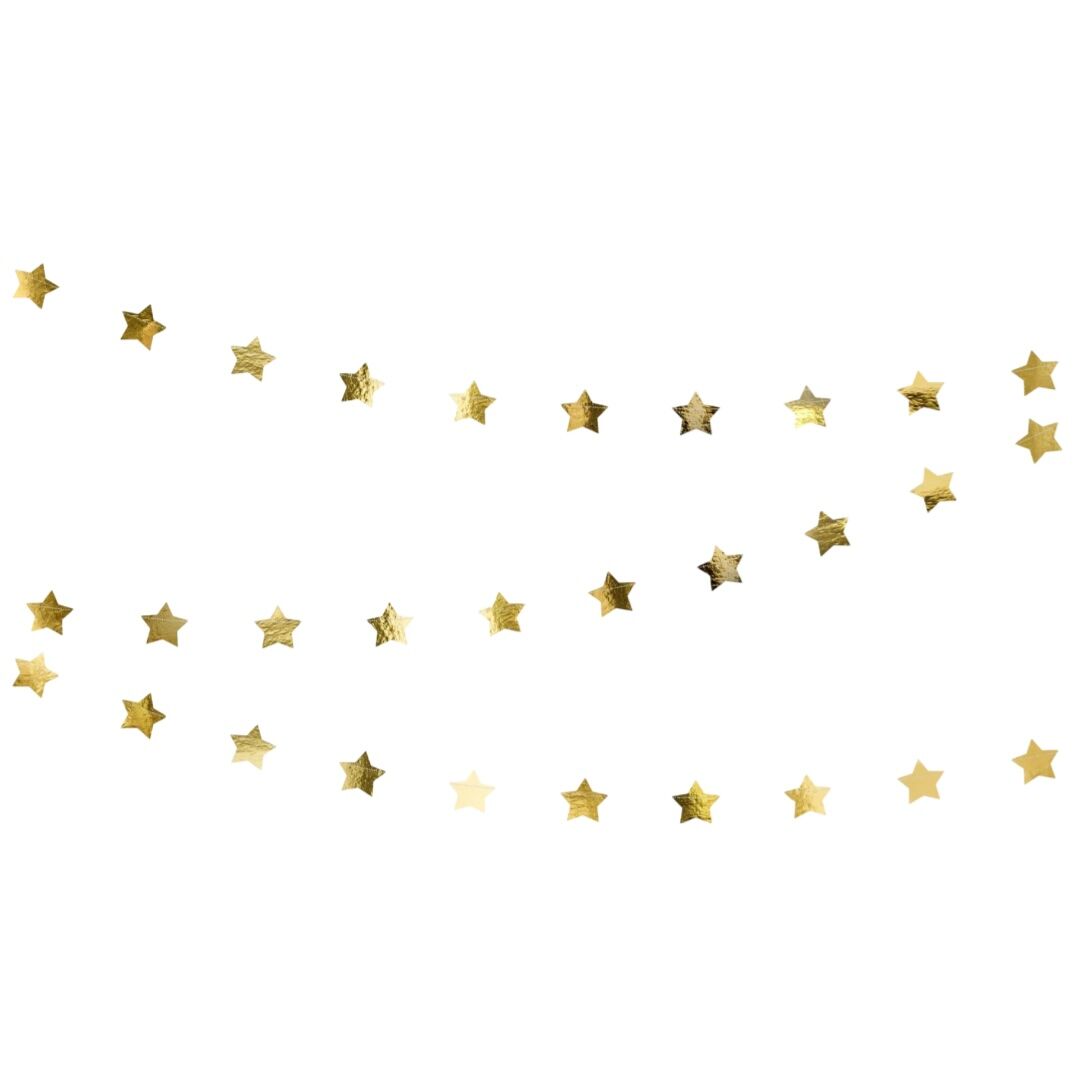 Extra Long Gold Star Banner