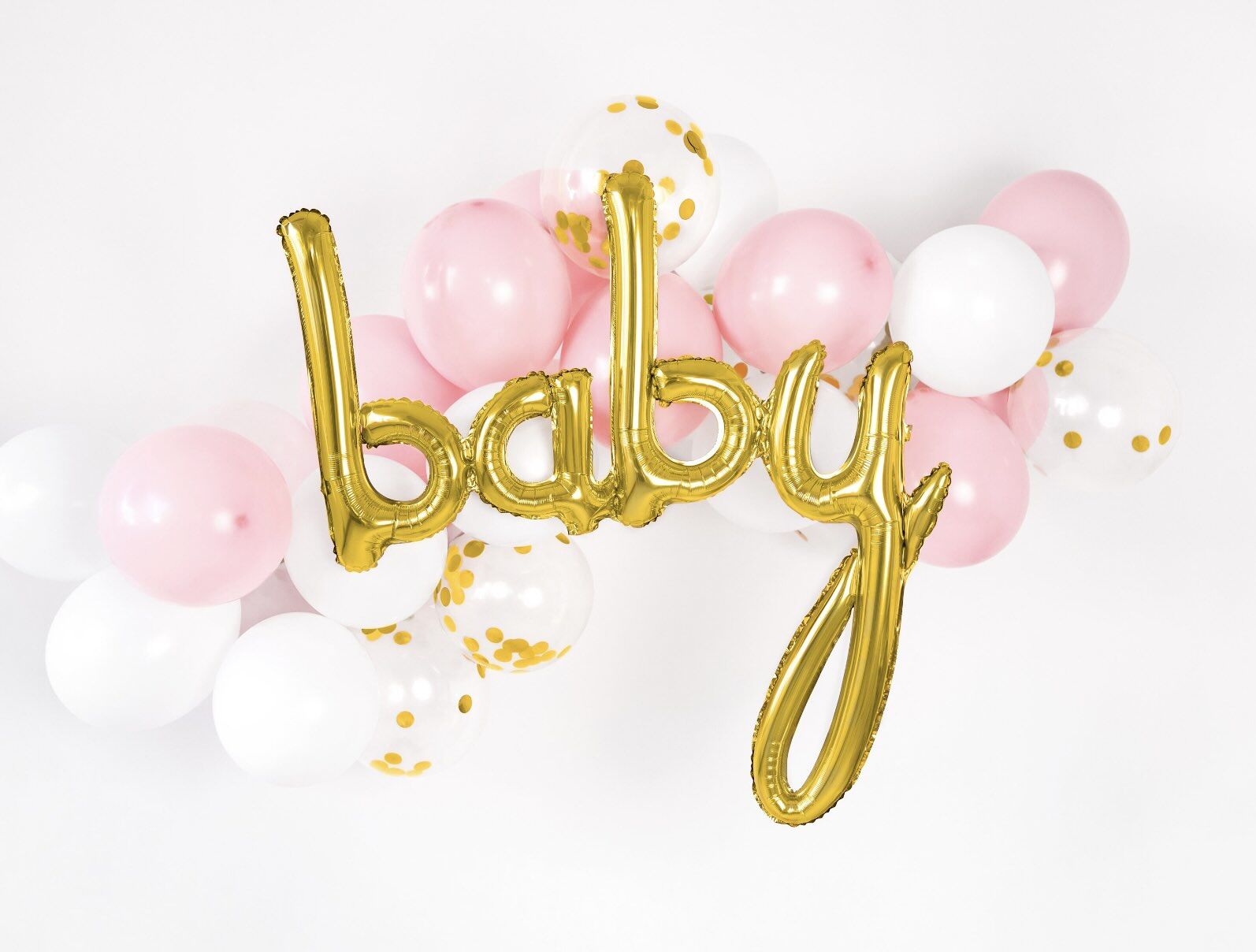 Gold Baby Girl Balloon