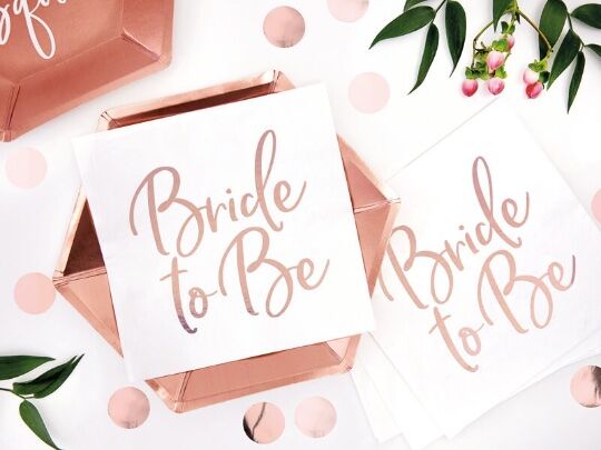 bride to be napkins