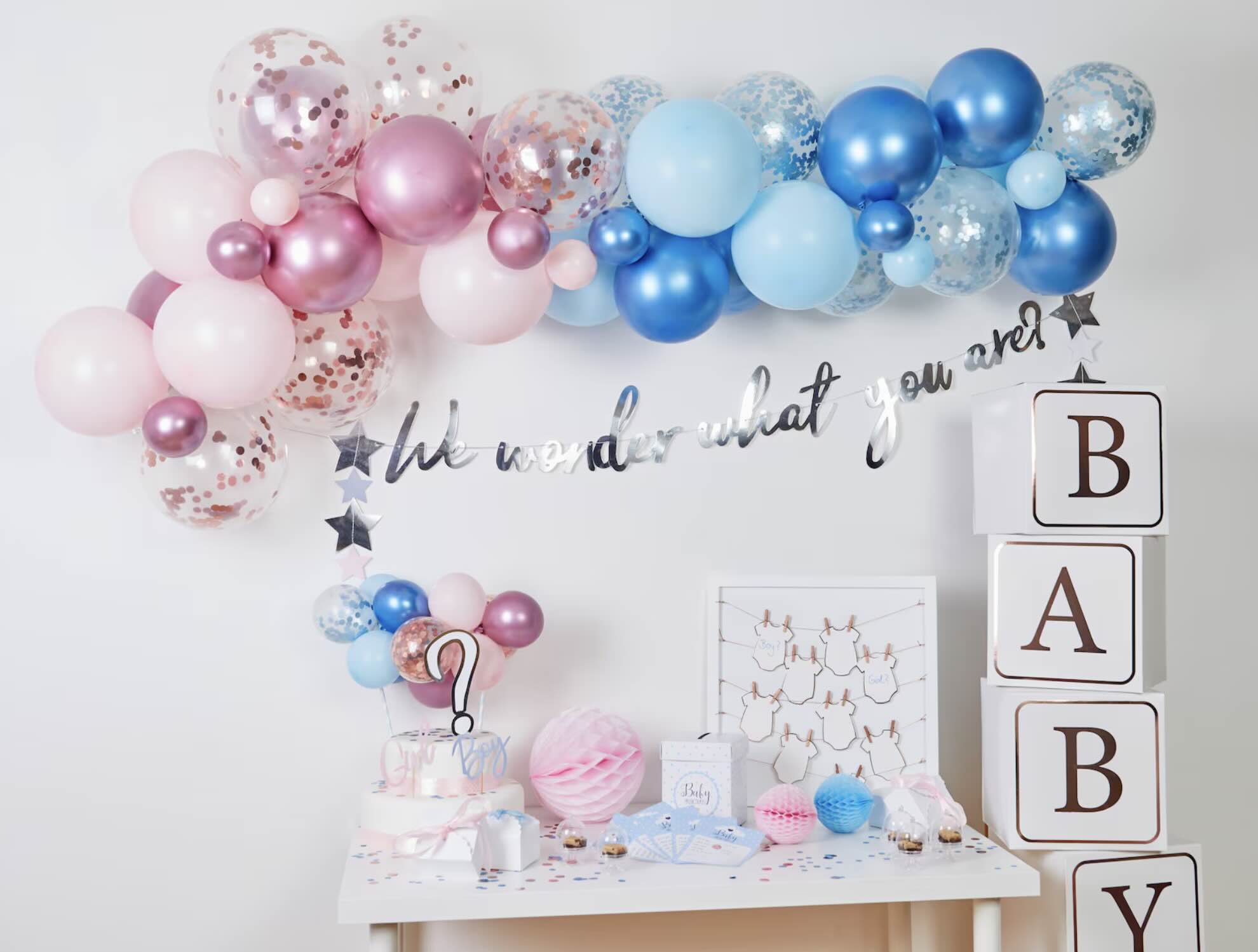 gender reveal garland