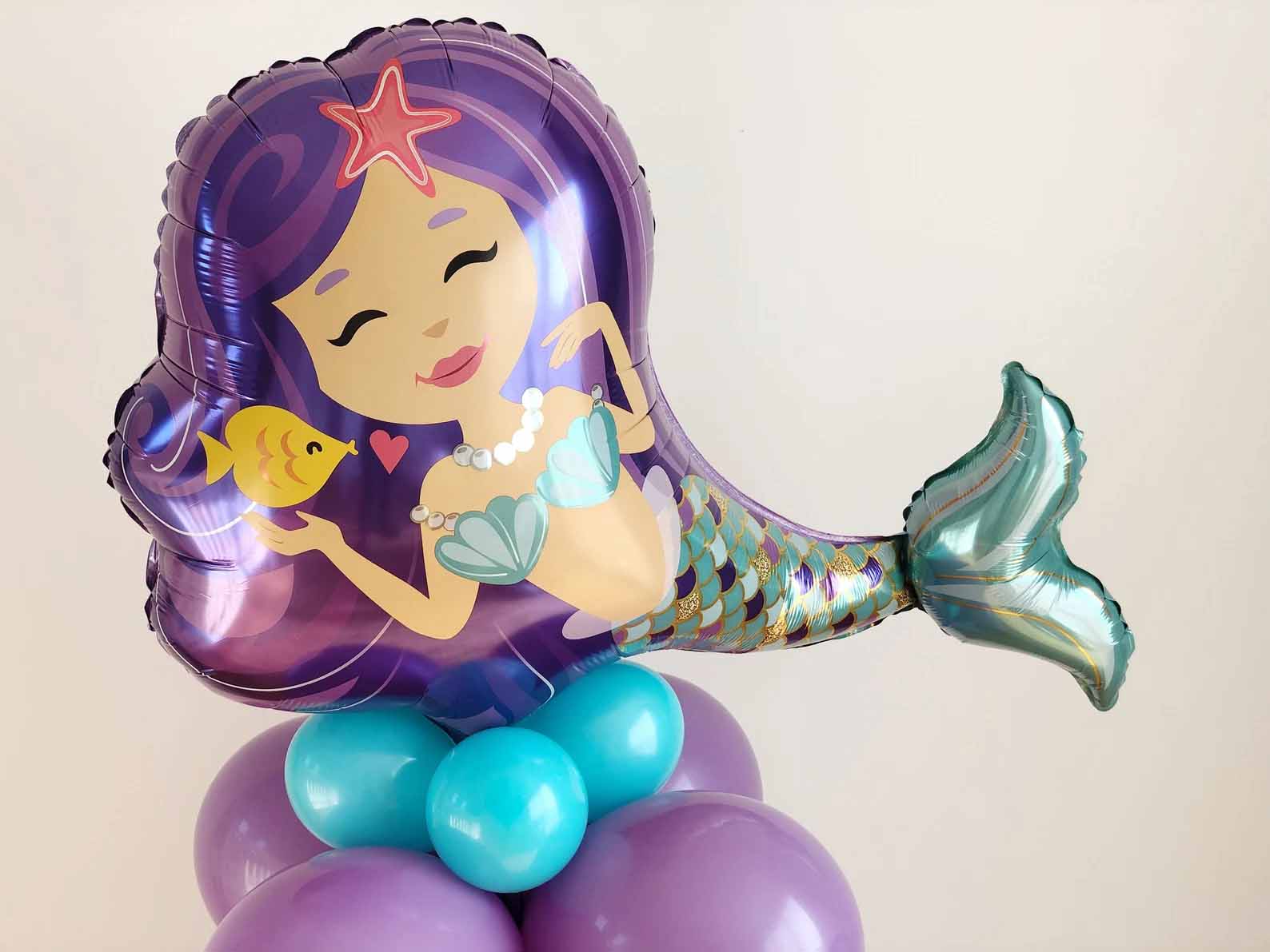 Mermaid Balloon Sculpture Mermaid Foil Balloon