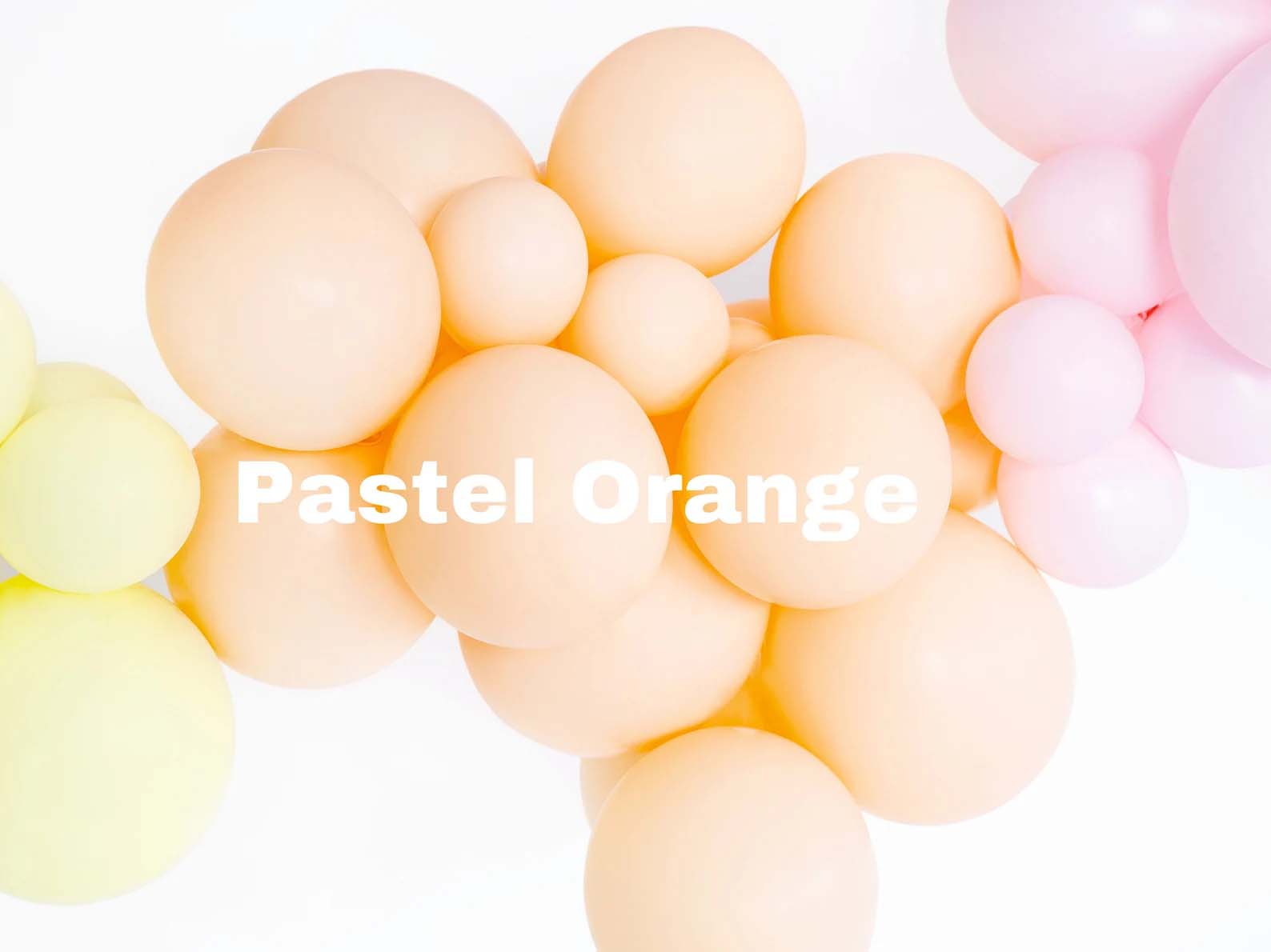 Pastel Orange Balloons