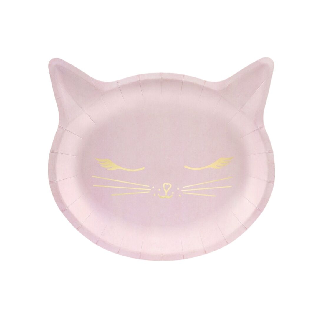 pink cat plates 1 pink cat plates