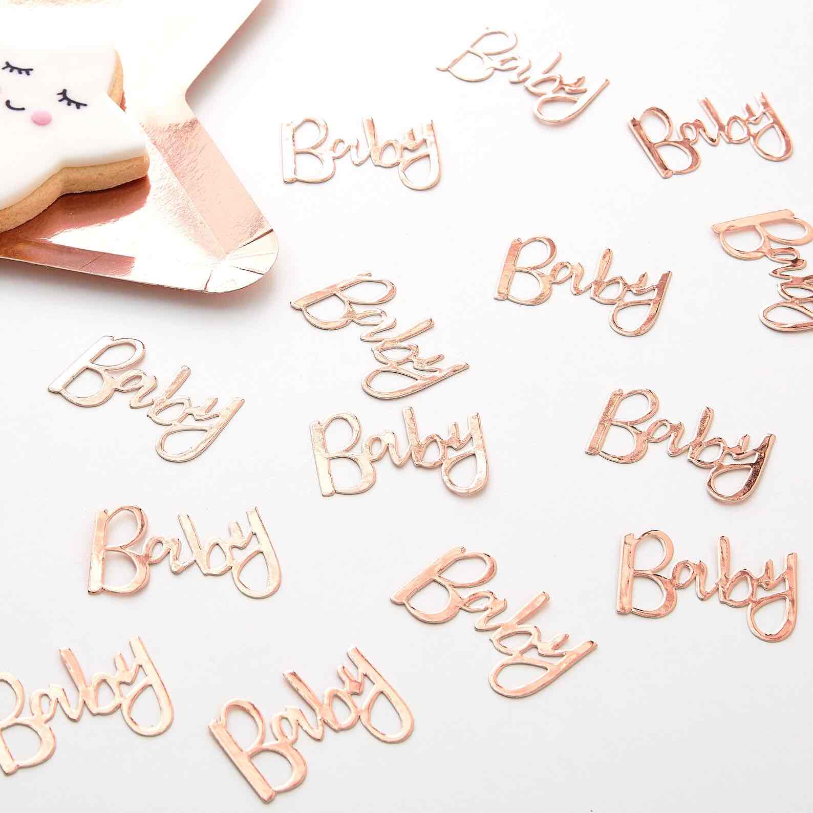 rose godl baby Rose Gold 'Baby' Confetti