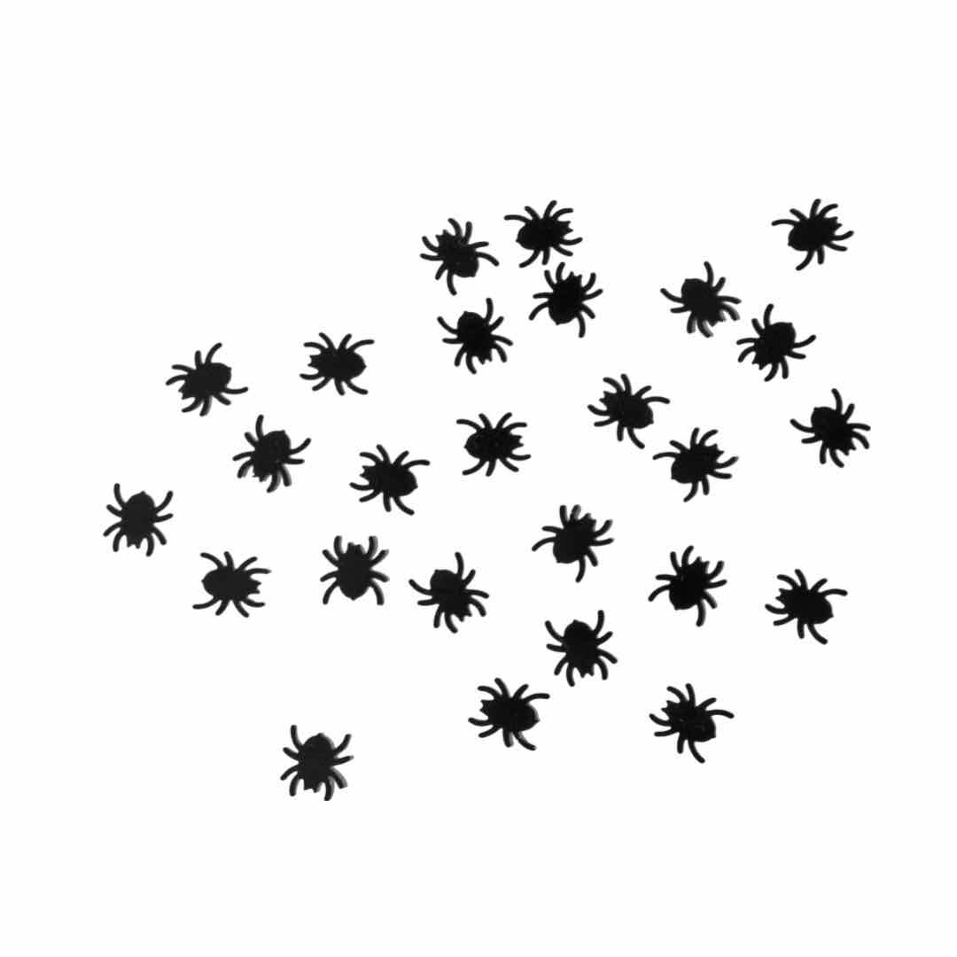Black Spider Halloween Confetti