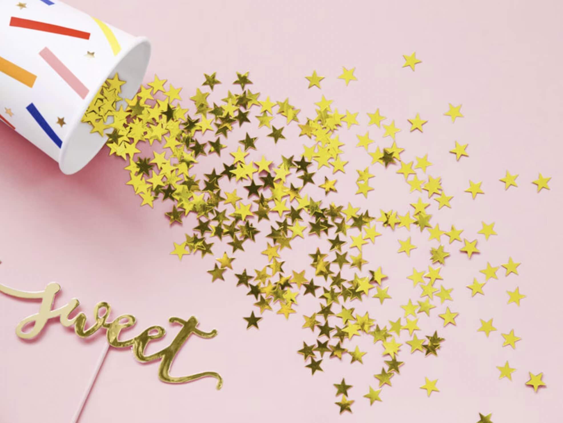 Gold Star Confetti