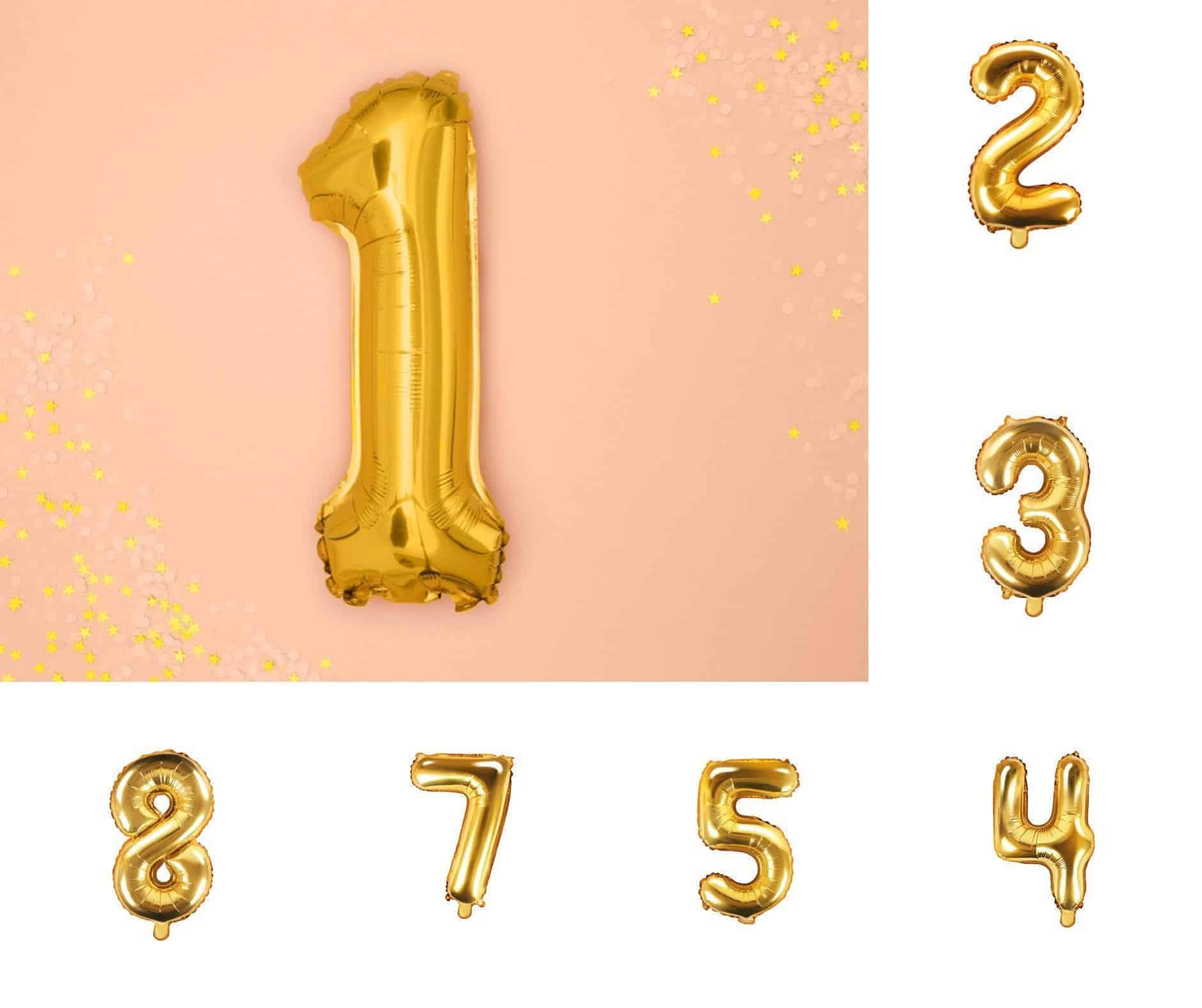 Gold Foil Number Balloon 1 Gold Foil Number Balloon 1