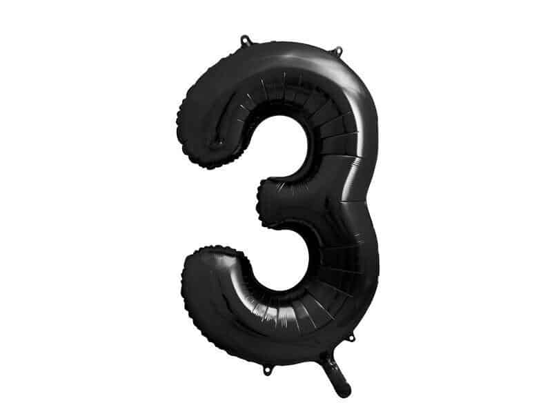Black Foil Number Balloon Black Foil Number Balloon 3