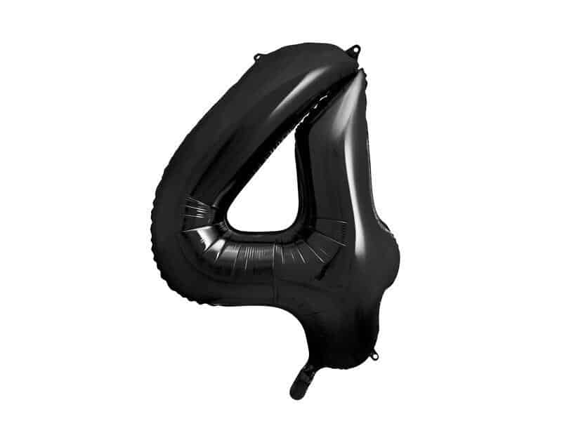 Black Foil Number Balloon Black Foil Number Balloon 4