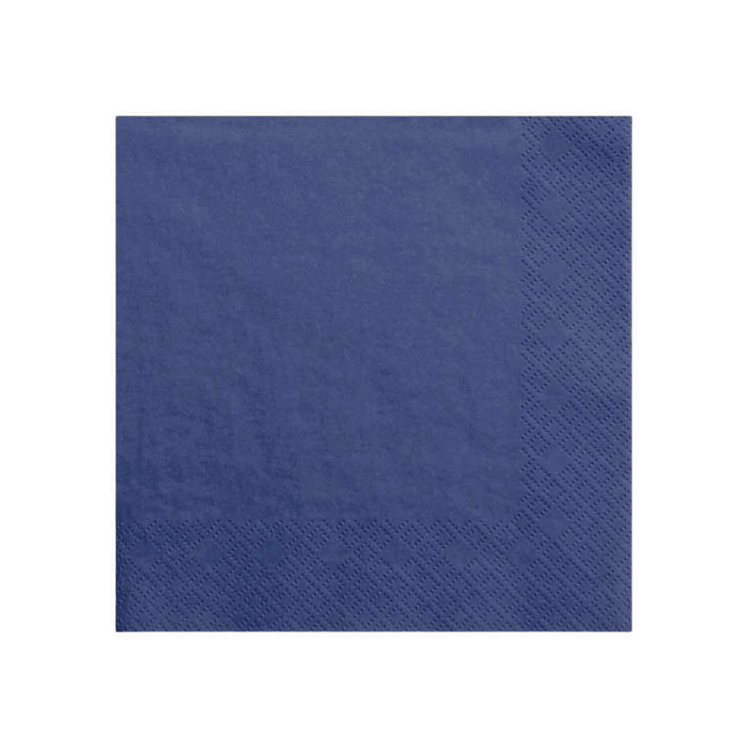 blue napkins