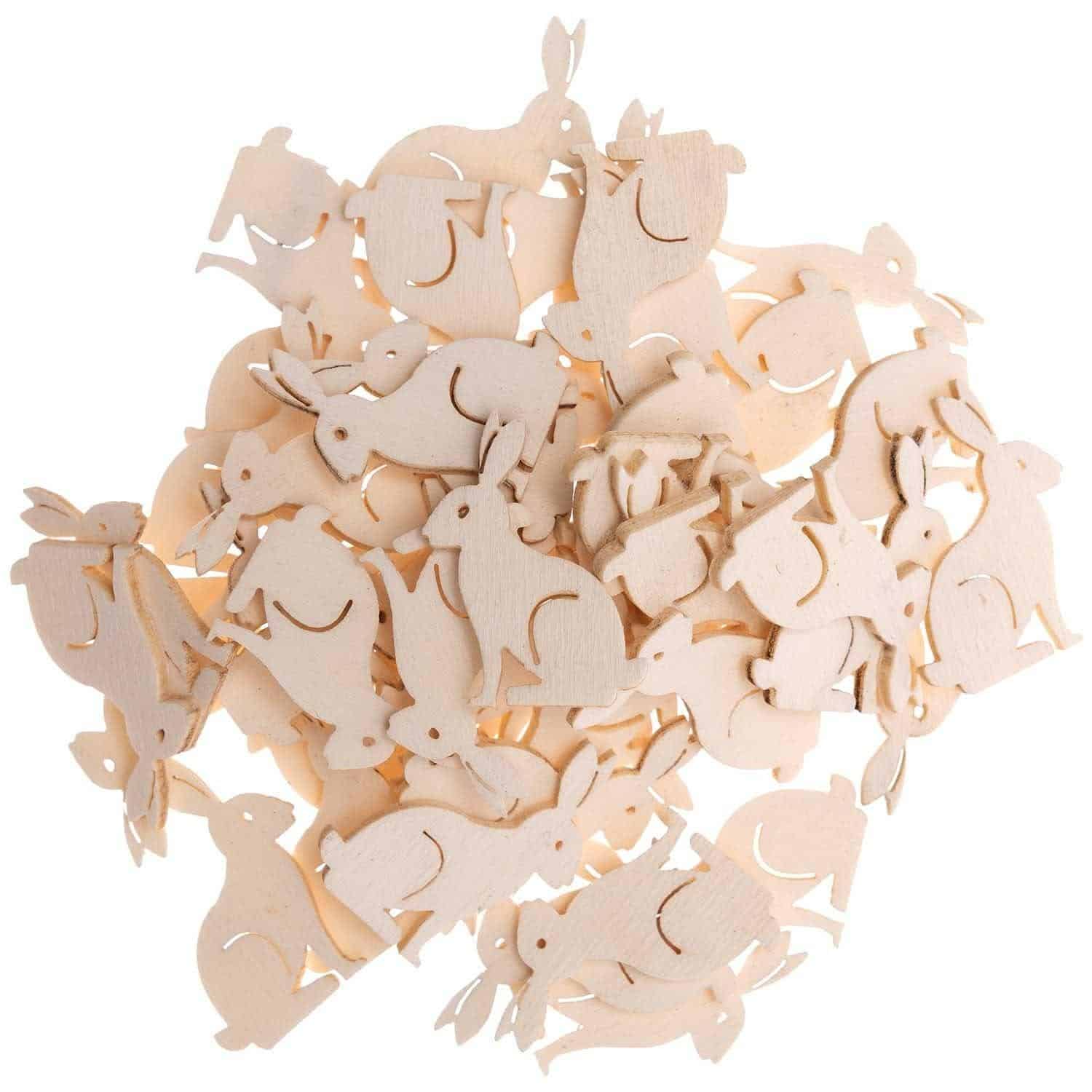Bunny wooden cutouts