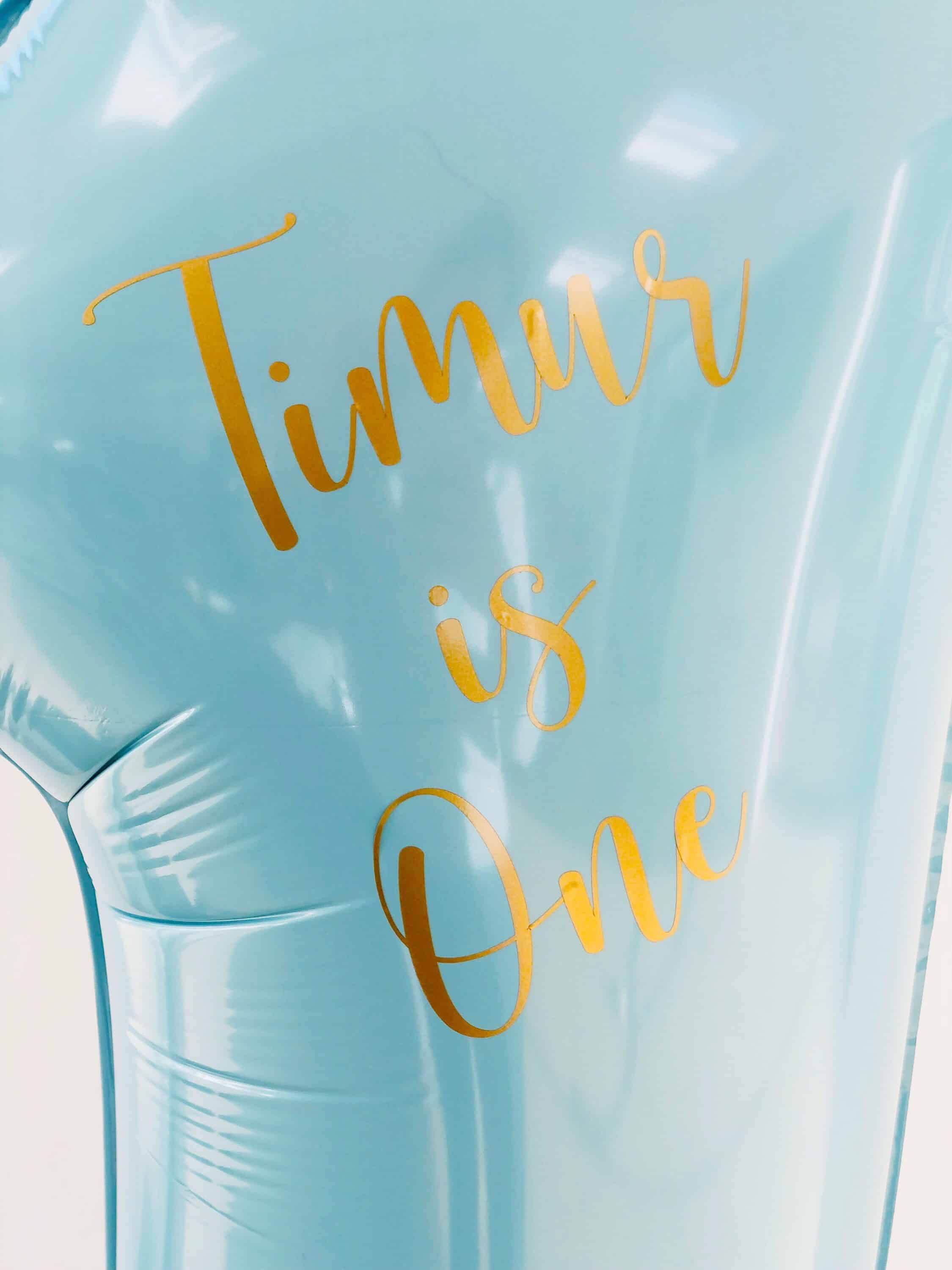 DIY Large 55" Safari Balloon Sculpture Gold Vinyl Stickers