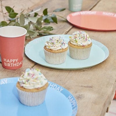 Multicoloured Paper Plates