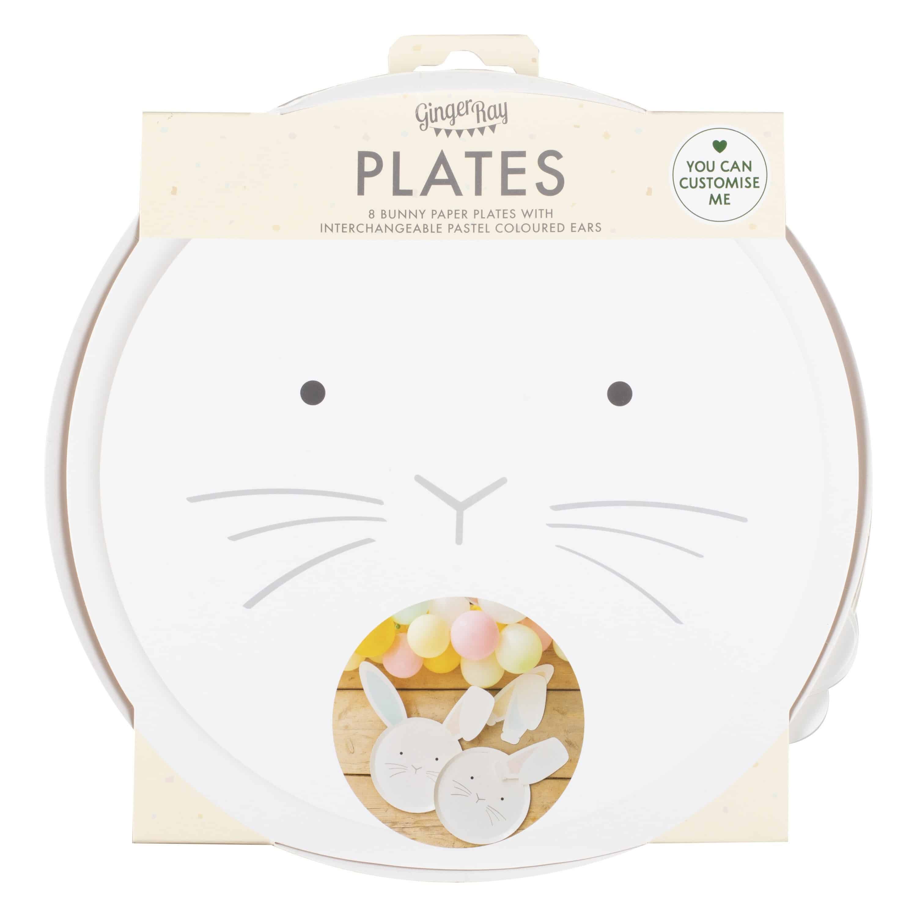 Easter Bunny Paper Plates