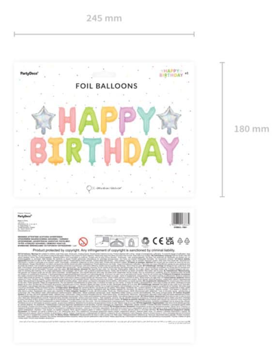 happy birthday balloon banner happy birthday balloon banner