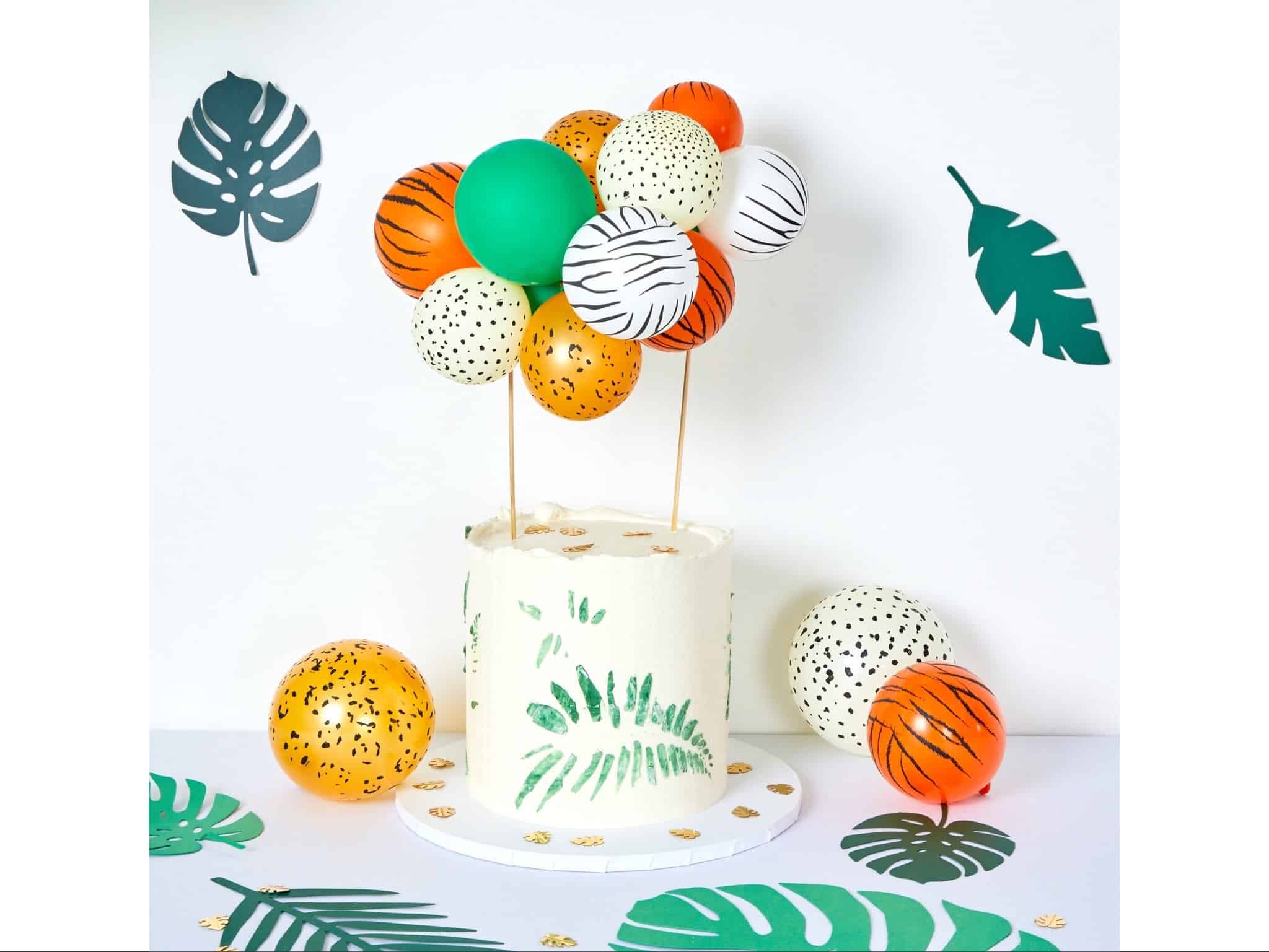 Jungle Balloon Garland.jpg Jungle Balloon Cake topper