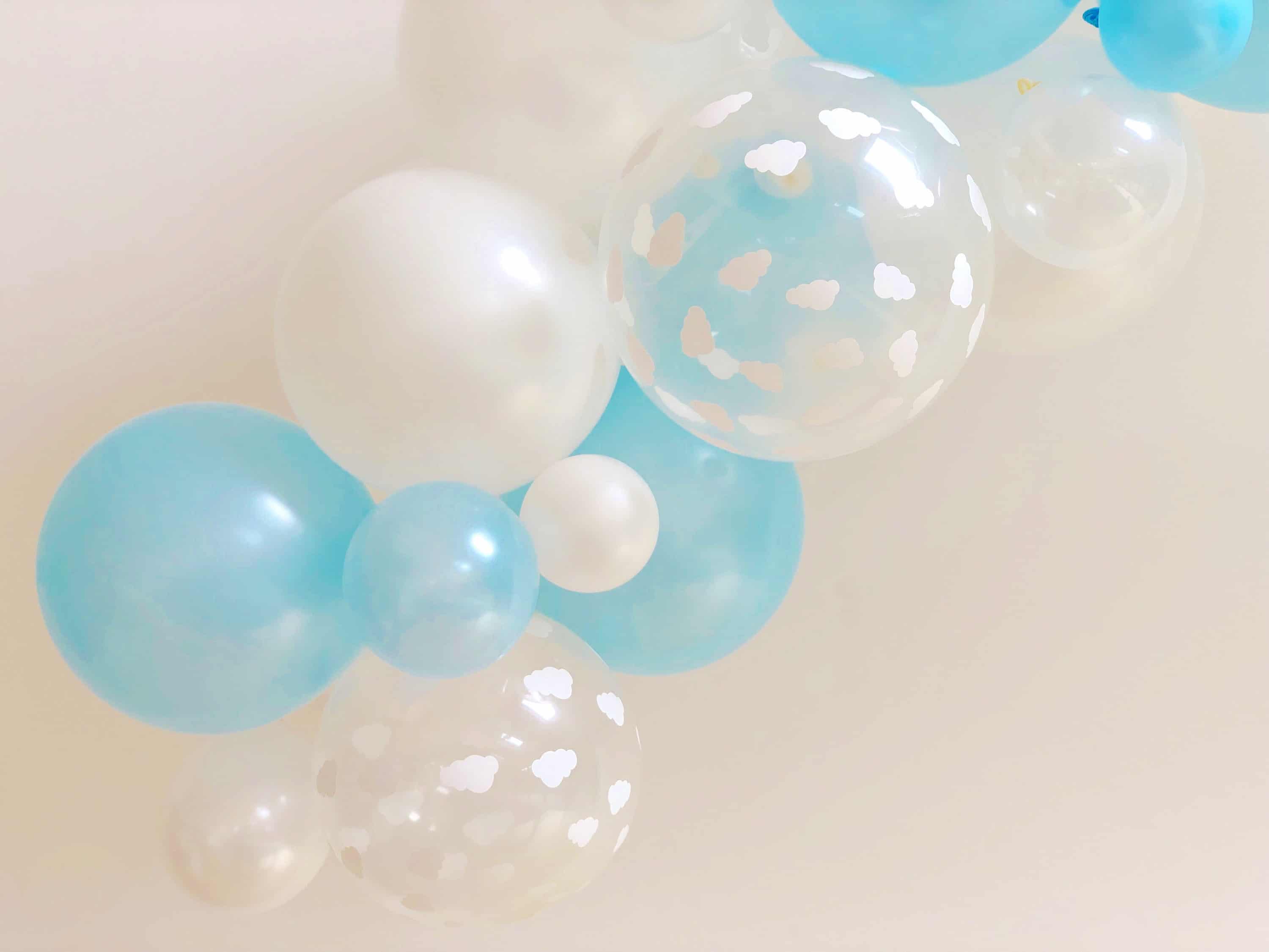 Boy Blue Foil Balloon and Garland Boy Blue Foil Balloon and Garland