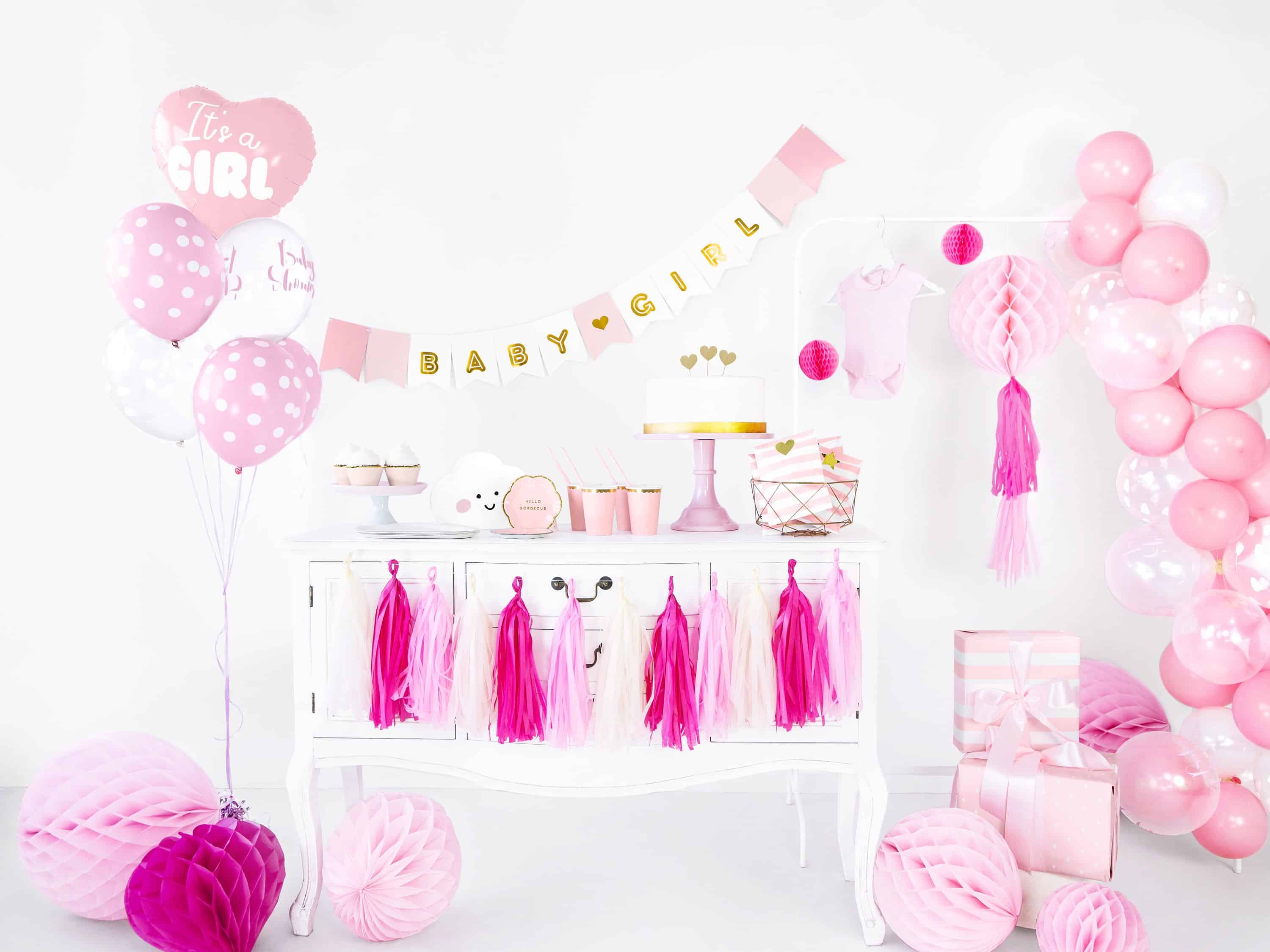Girl Foil Balloons Baby Girl Shower