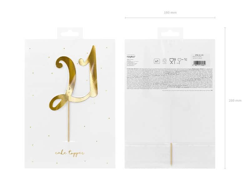 21 Cake topper 21 Cake topper