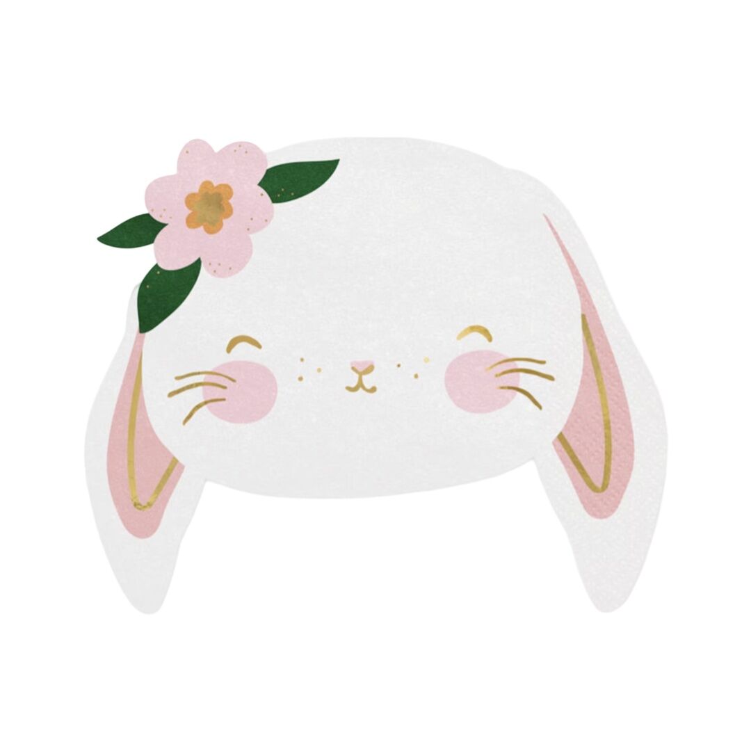 Cute Peeking Easter Bunny Napkins