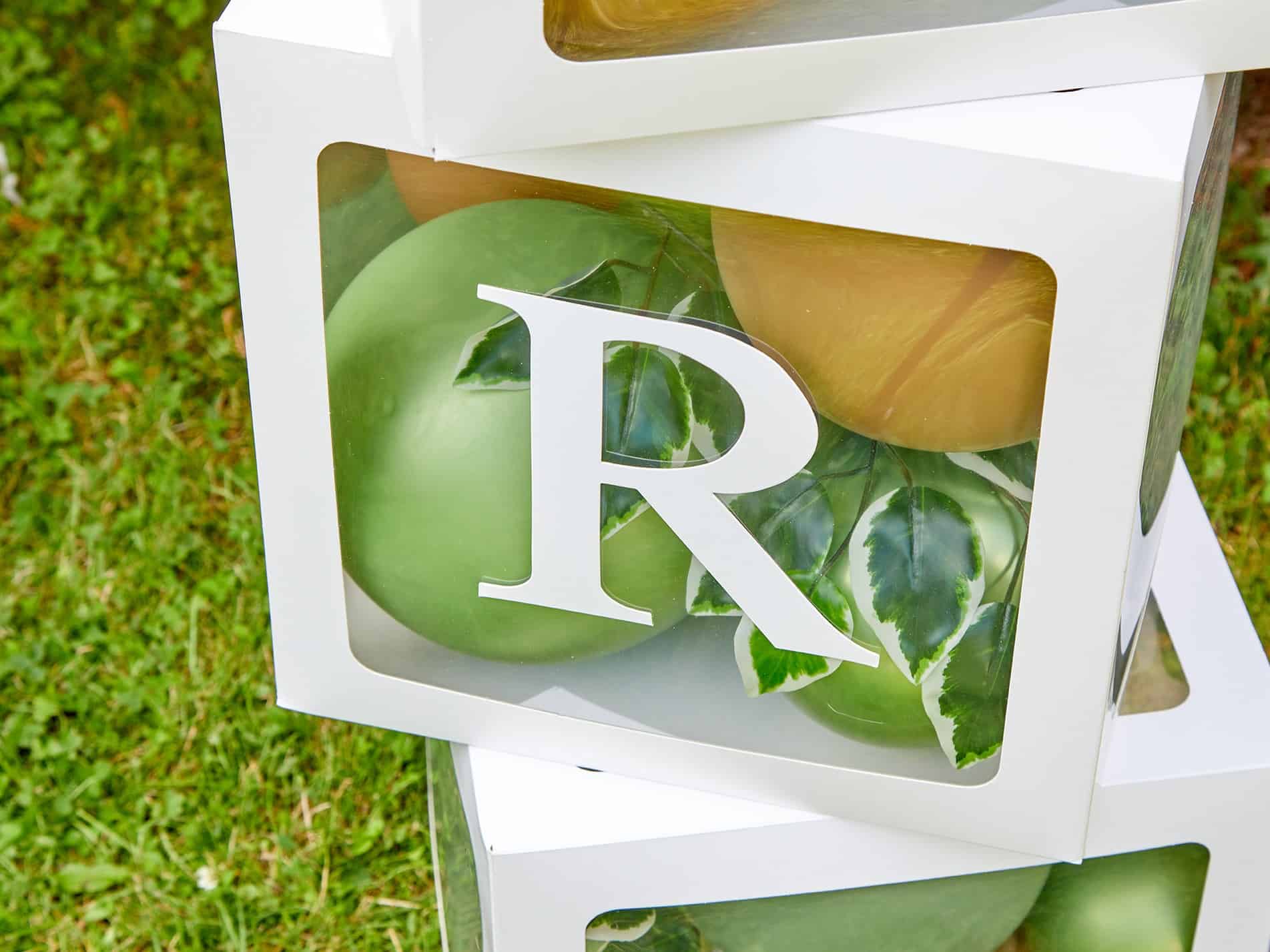 Personalised Blocks Boxes Woodland Theme Party Decorations