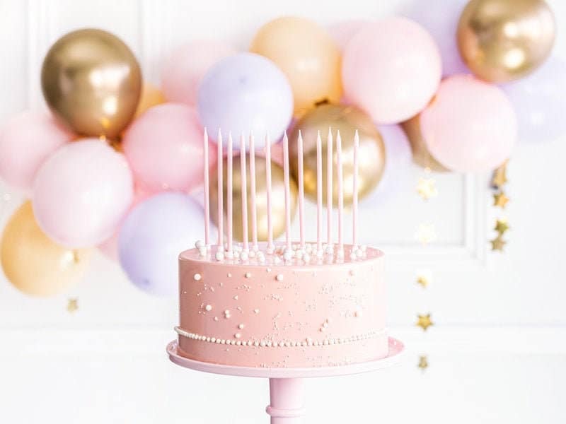Pink Birthday Candles