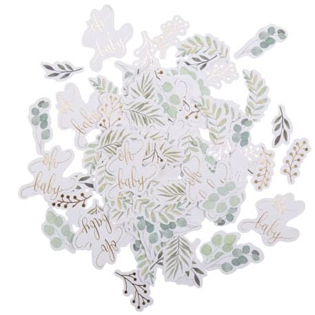 oh baby gift bags eucalyptus table confetti