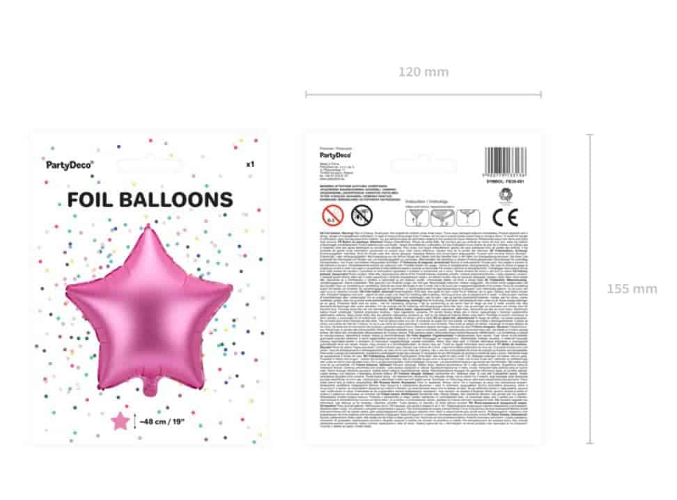 pink star foil balloon pink star foil balloon
