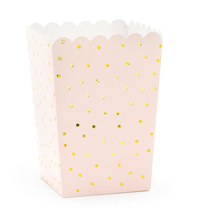 pop corn boxes polka dots