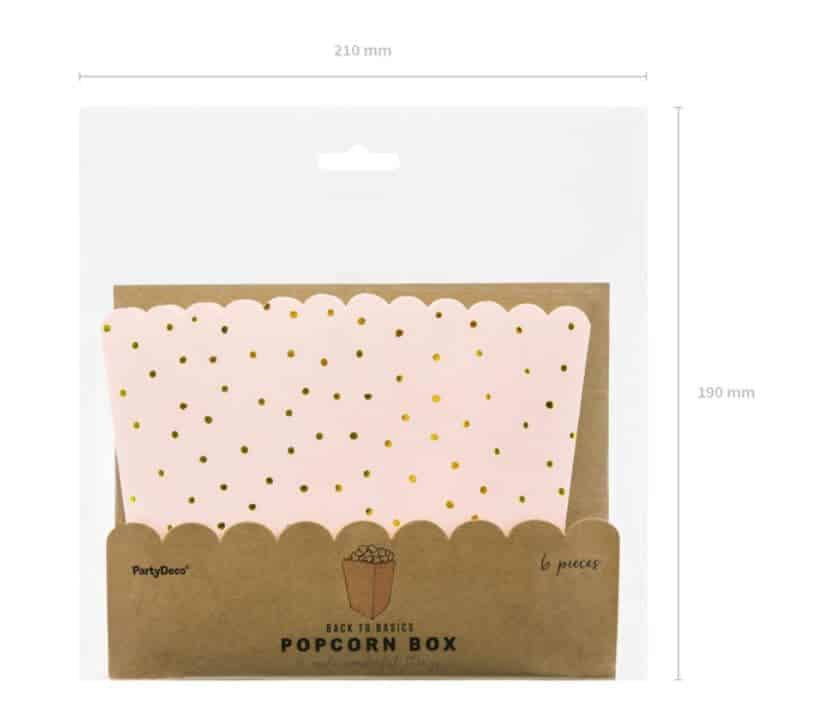 pop corn boxes polka dots pop corn boxes pink polka dots