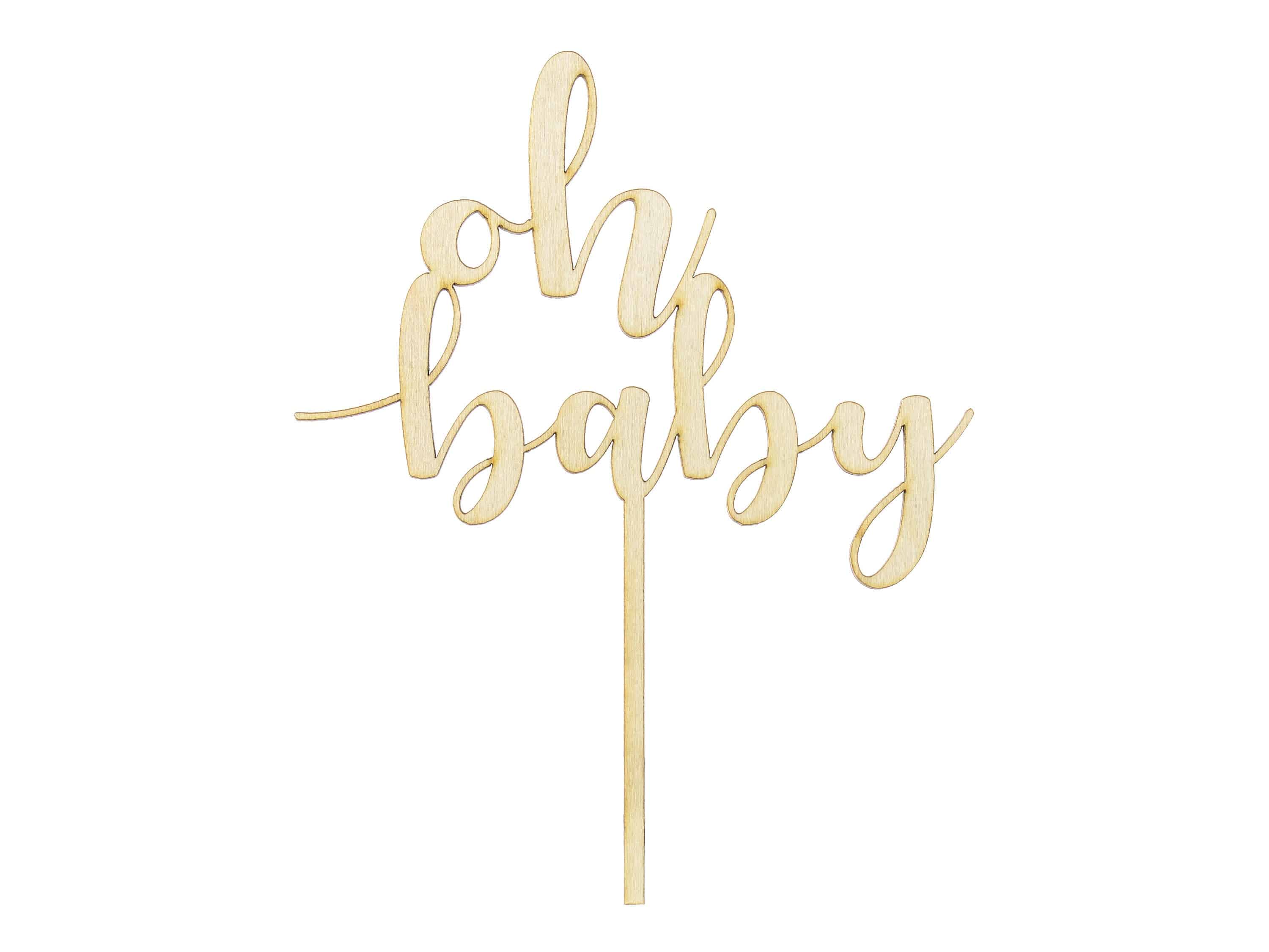 oh baby wooden cake topper oh baby wooden cake topper