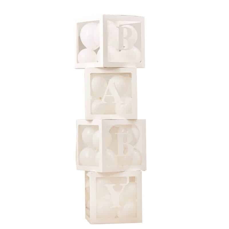 White Baby Blocks Boxes White Baby Blocks