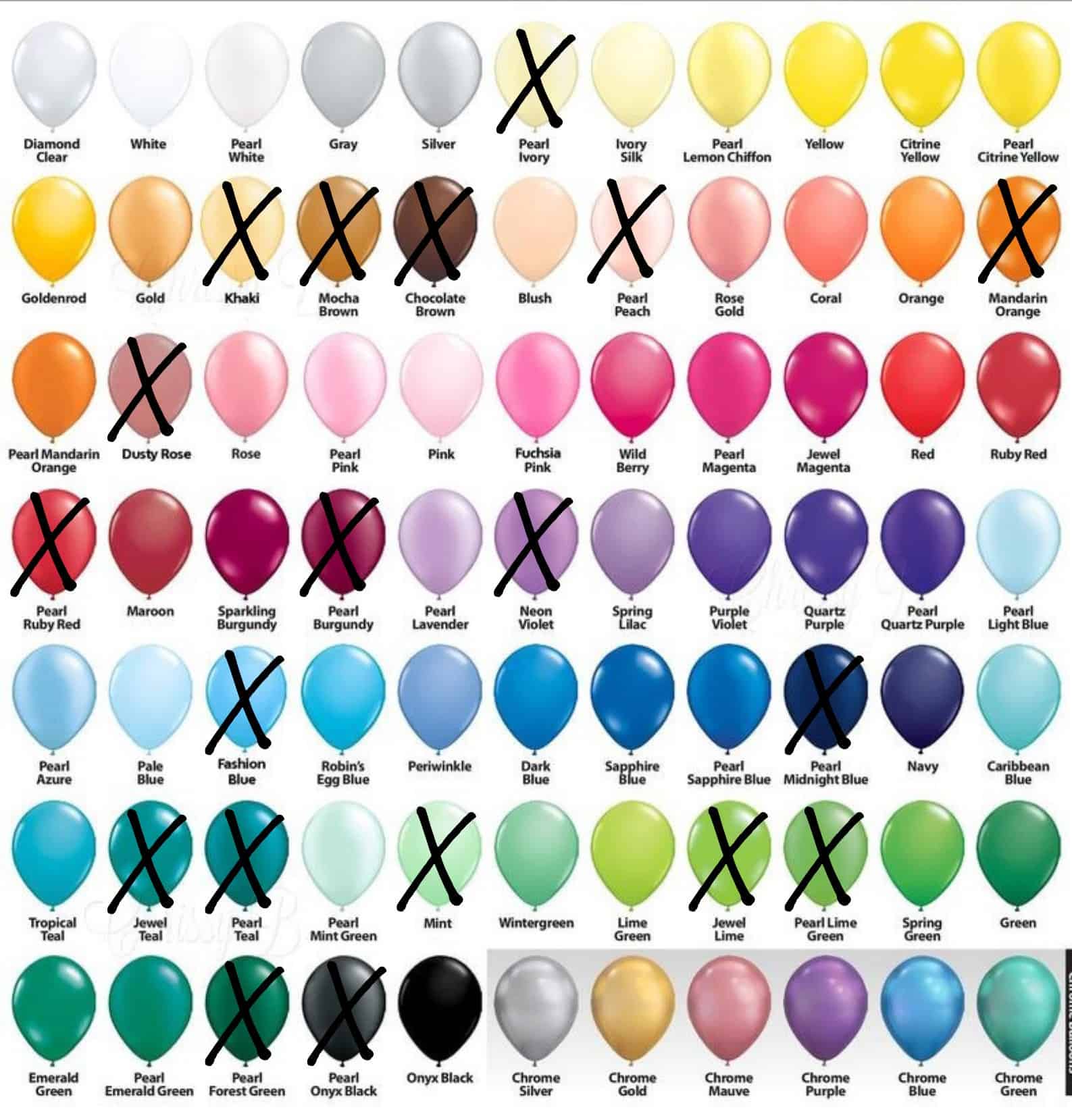 White Baby Blocks Boxes Balloon List