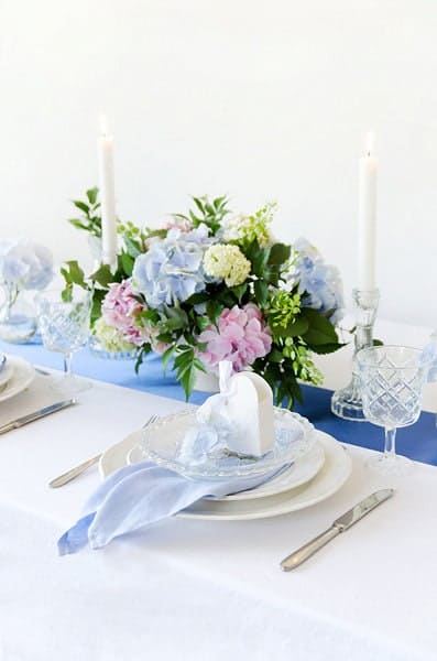 white favour heart shape tableware