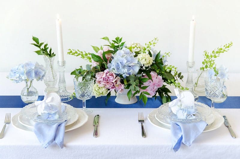 white favour heart shape tableware