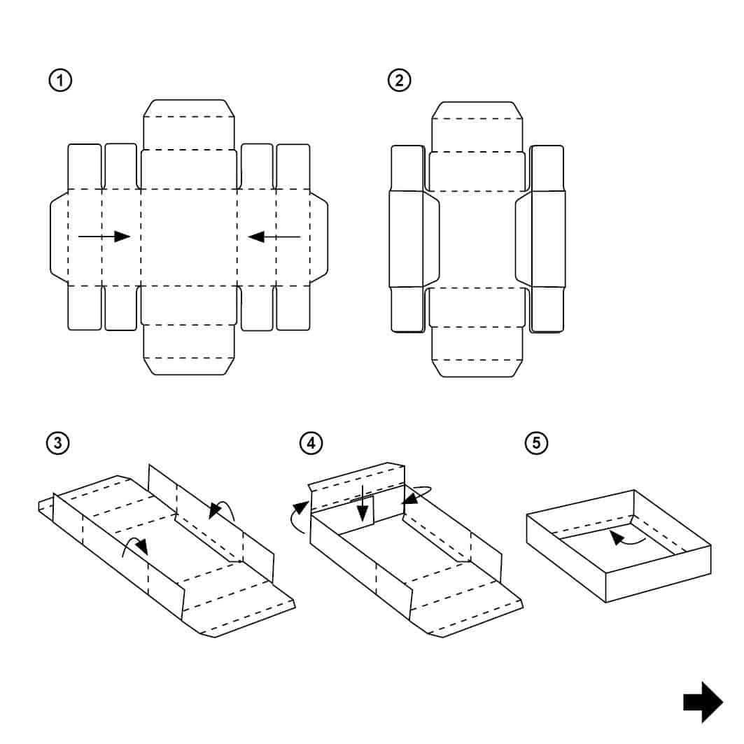 white favour boxes with ribbon boxes instructions