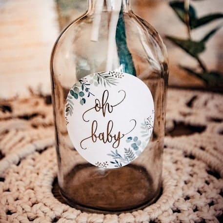 Oh Baby Table Confetti Oh baby stickers