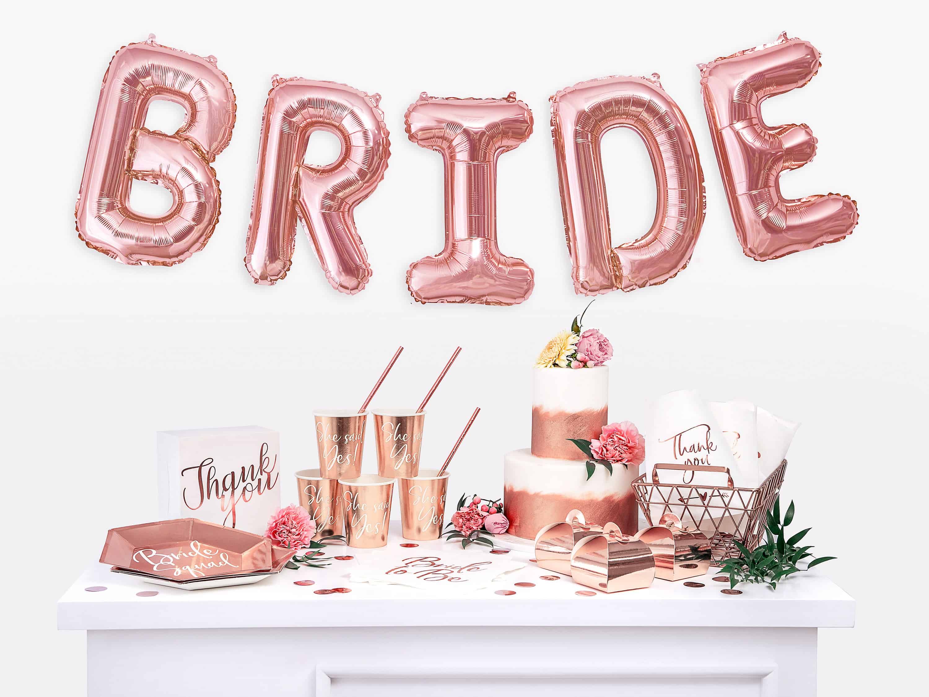 Bride to be foil balloon banner