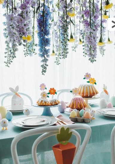 Flower Cupcake Toppers Easter Party Decorations