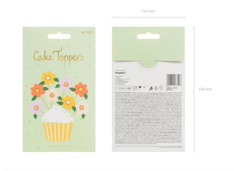 Flower Cupcake Toppers Flowers Cake topper