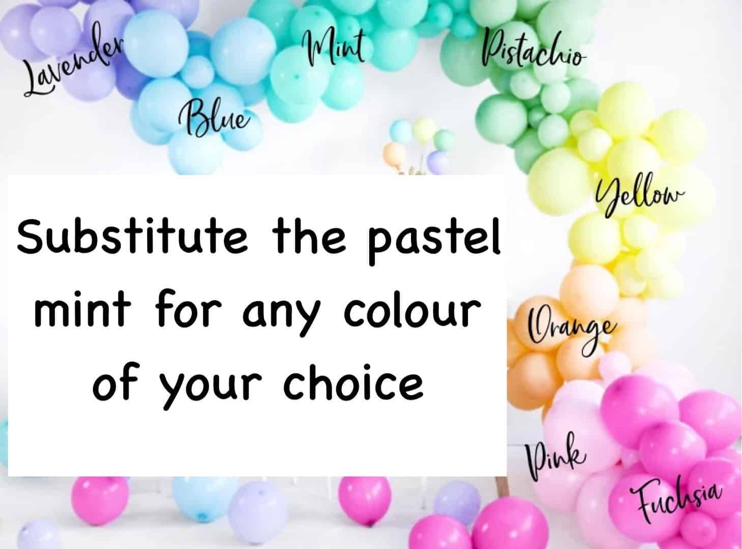 Dog Balloon Sculpture Rainbow Balloons Colour Choice